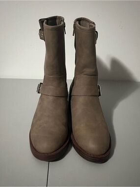 Dolce Vita Women's Buckle Moto Booties Dark Taupe Size 7 NWT